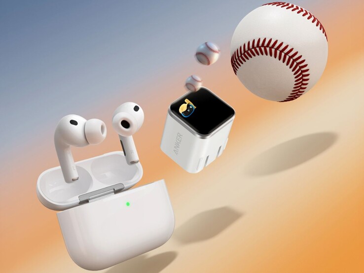 O carregador Anker Nano Charger (45W, Smart Display, 180° dobrável). (Fonte da imagem: Anker)