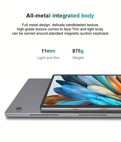 Destaques do design do tablet