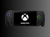 Rog Xbox Ally X portátil com o logotipo do Game Pass (Imagem: Microsoft Gaming com edições)