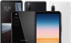 O Sony Xperia 10 III na nova imagem ao vivo se assemelha aos renderizadores da OnLeaks. (Fonte da imagem: AndroidNext/OnLeaks/Voice - editado)