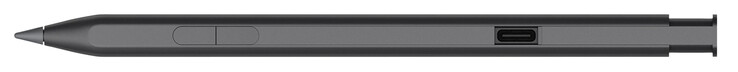 A bateria da caneta stylus é carregada através de uma porta USB-C.
