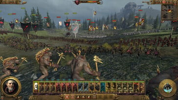 Uma imagem que mostra um exército em Total War: Warhammer.