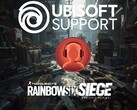 O suporte da Ubisoft e os logotipos de Rainbow Six Siege são mostrados (Fonte da imagem: Suporte da Ubisoft com edições)