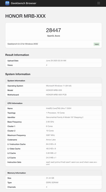 (Fonte da imagem: Geekbench)