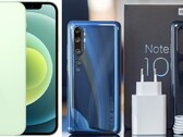 O iPhone 12 fica verde enquanto Xiaomi continua a oferecer um carregador. (Fonte de imagem: Apple/GSMArena)