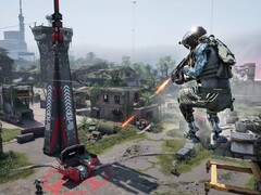 Um dos personagens jogáveis em Off The Grid demonstrando verticalidade. (Fonte da imagem: Steam)