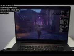 Star Wars Outlaws em execução em um MacBook Pro M3 Max usando o Crossover Preview e o Game Porting Toolkit 3.0 via tradução D3DMetal no macOS Tahoe (Fonte da imagem: YouTube/Andrew Tsai)