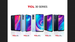 Os novos telefones da série TCL 30. (Fonte: TCL)