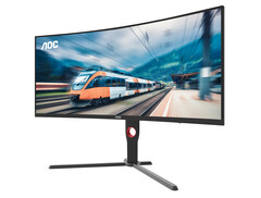 O AOC CU34G3X tem uma resolução de 1440p e uma taxa de atualização de 180 Hz. (Fonte da imagem: AOC)