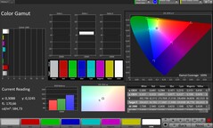 Espaço de cores CalMAN sRGB