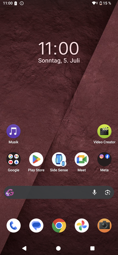 Análise do Sony Xperia 1 VIII: Interface do usuário do Android