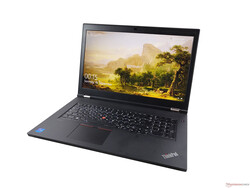 Revisão: Lenovo ThinkPad P17 G2, dispositivo de teste cortesia da