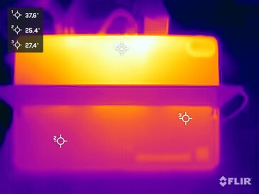 Teste de estresse de temperatura da superfície (traseira)