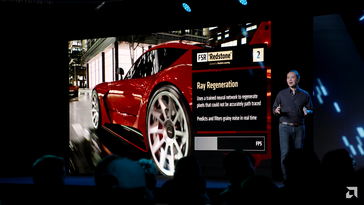 O AMD FSR Redstone Ray Regeneration melhora o traçado de raios. (Fonte da imagem: AMD)