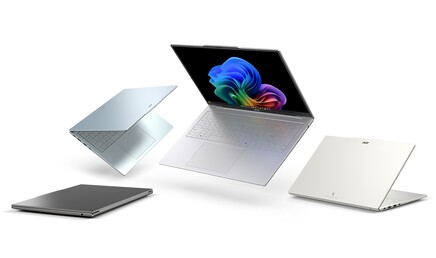 O Acer Swift Air 16 vem em quatro cores. (Fonte da imagem: Acer)
