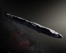 Ilustração do primeiro asteroide interestelar já descoberto, 1I/ʻOumuamua. (Fonte da imagem: ESO, M. Kornmesser)