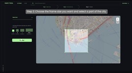 CityPrint: selecionando a área do mapa (Fonte da imagem: AnkerMake)