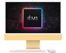 O novo iMac de 24 polegadas Apple apresenta o chip M1 e uma diagonal de exibição real de 23,5 polegadas. (Fonte da imagem: Apple - editado)