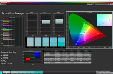 Saturação de cor (perfil: padrão, espaço de cor alvo: sRGB)