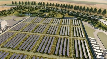 O sistema fotovoltaico planejado para o telhado do centro de dados provavelmente só conseguirá cobrir uma fração da demanda de energia.