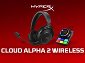O fone de ouvido sem fio HyperX Cloud Alpha 2 vem com uma estação base. Na foto: uma imagem promocional do conjunto. (Fonte da imagem: HP - editado)