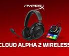 O fone de ouvido sem fio HyperX Cloud Alpha 2 vem com uma estação base. Na foto: uma imagem promocional do conjunto. (Fonte da imagem: HP - editado)