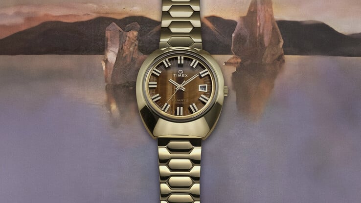 ...e com um mostrador marrom. (Fonte da imagem: Timex)