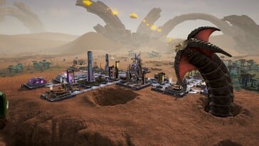 Uma imagem mostrando uma criatura em Aven Colony.