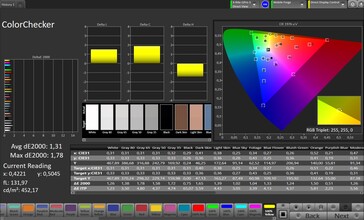 Precisão de cores CalMAN