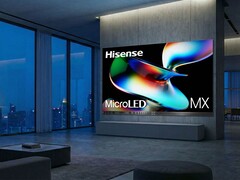 O monitor MicroLED 163MX RGBY da Hisense (foto) será exibido na CES 2026. (Fonte da imagem: Hisense)