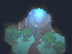 Uma imagem mostrando um ambiente em Moon Hunters.