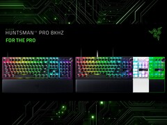 Fatores de forma e cores do teclado para jogos Razer Huntsman V3 Pro 8KHz (Fonte da imagem: Razer PR com edições)