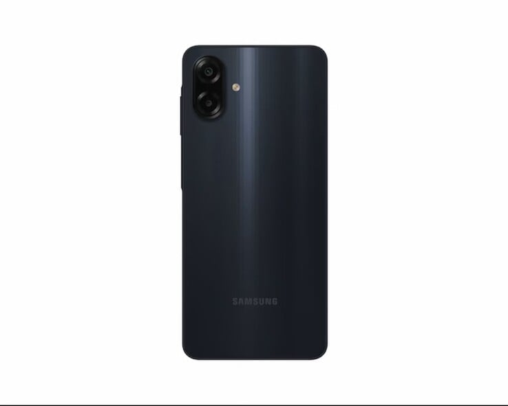 O Samsung Galaxy M07 vem em uma única opção de cor preta (Fonte da imagem: Samsung)