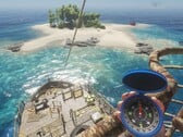 Uma imagem mostrando uma ilha em Stranded Deep.