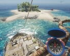 Uma imagem mostrando uma ilha em Stranded Deep.