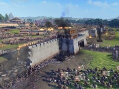 Uma imagem mostrando um cerco em Total War: Three Kingdoms, atualmente com 70% de desconto.