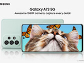 O Galaxy A73 5G é o quinto Galaxy Um smartphone da série A anunciado este mês. (Fonte de imagem: Samsung)