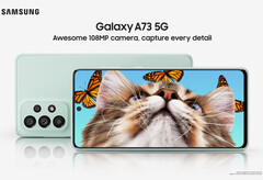 O Galaxy A73 5G é o quinto Galaxy Um smartphone da série A anunciado este mês. (Fonte de imagem: Samsung)