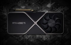 O RTX 4090 Ti supostamente quebra a barreira dos 100 TFLOPS. (Fonte da imagem: Nvidia (mocked up 3090)/Unsplash - Daniel R Deakin)