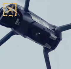 Uma suposta imagem da parte inferior do Air 3S. (Fonte da imagem: @Quadro_News)