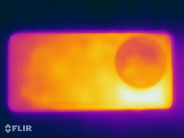 Emissões de calor do OnePlus 13: Traseira
