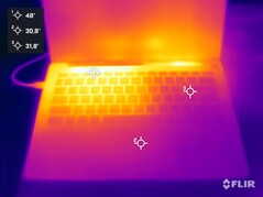 Lado superior durante o teste de estresse