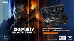 ASUS TUF Gaming revela a AMD Radeon RX 9070 XT Call of Duty Black Ops 7 Edition (Fonte da imagem: Asus Pressroom)