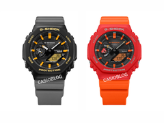Da esquerda para a direita, o Casio G-Shock GA-B2100DF-1A e o GA-B2100DF-4A. (Fonte da imagem: Casioblog)