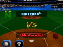 Uma captura de tela mostrando a equipe secreta de Ken Griffey Jr. no Winning Run para Nintendo 64