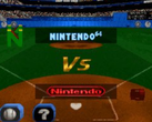 Uma captura de tela mostrando a equipe secreta de Ken Griffey Jr. no Winning Run para Nintendo 64