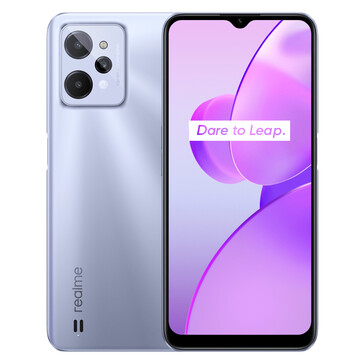 Realme C31 - Prata Leve. (Fonte da imagem: Realme)