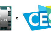 A AMD supostamente está anunciando Zen 4 CPUs com V-Cache 3D no CES 2023. (Fonte: AMD/CES-editado)