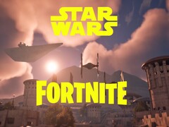 O banner de Star Wars e Fortnite é mostrado