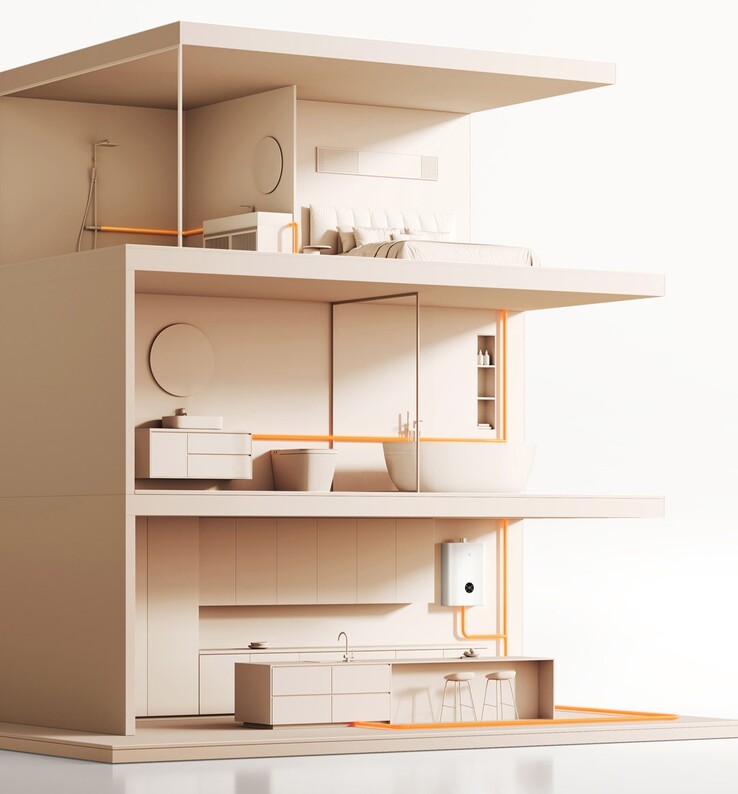 O conjunto de carregador de três portas Xiaomi 67W GaN. (Fonte da imagem: Xiaomi)